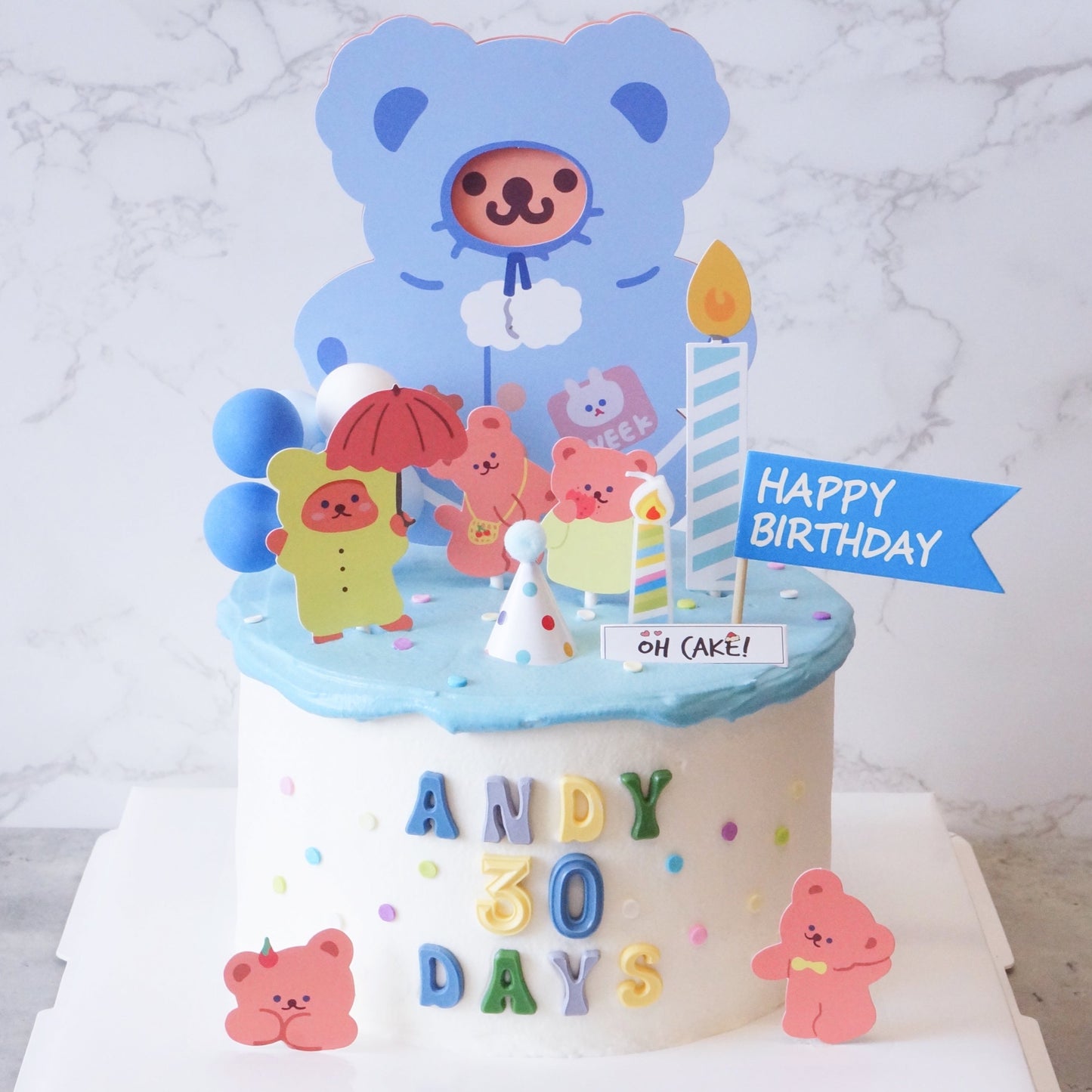 Blue Bear happy 30 days
