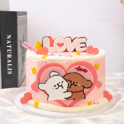 Maltese Puppy in Love