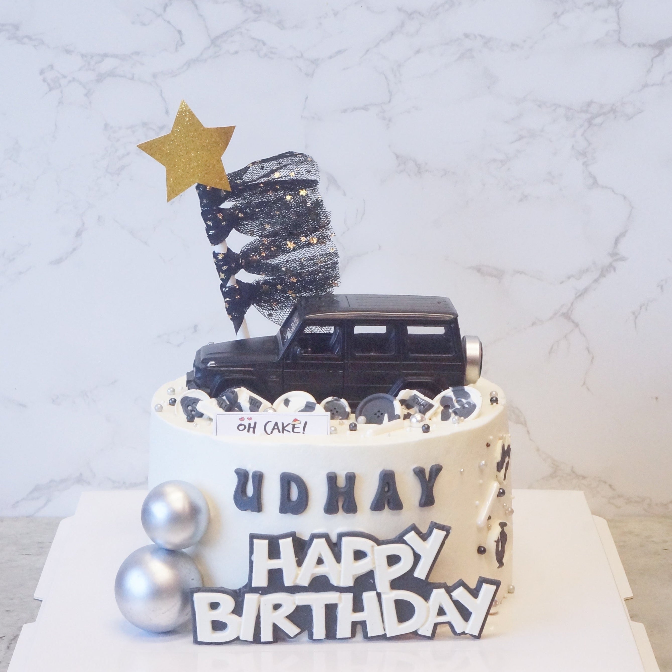 Car birthday cake