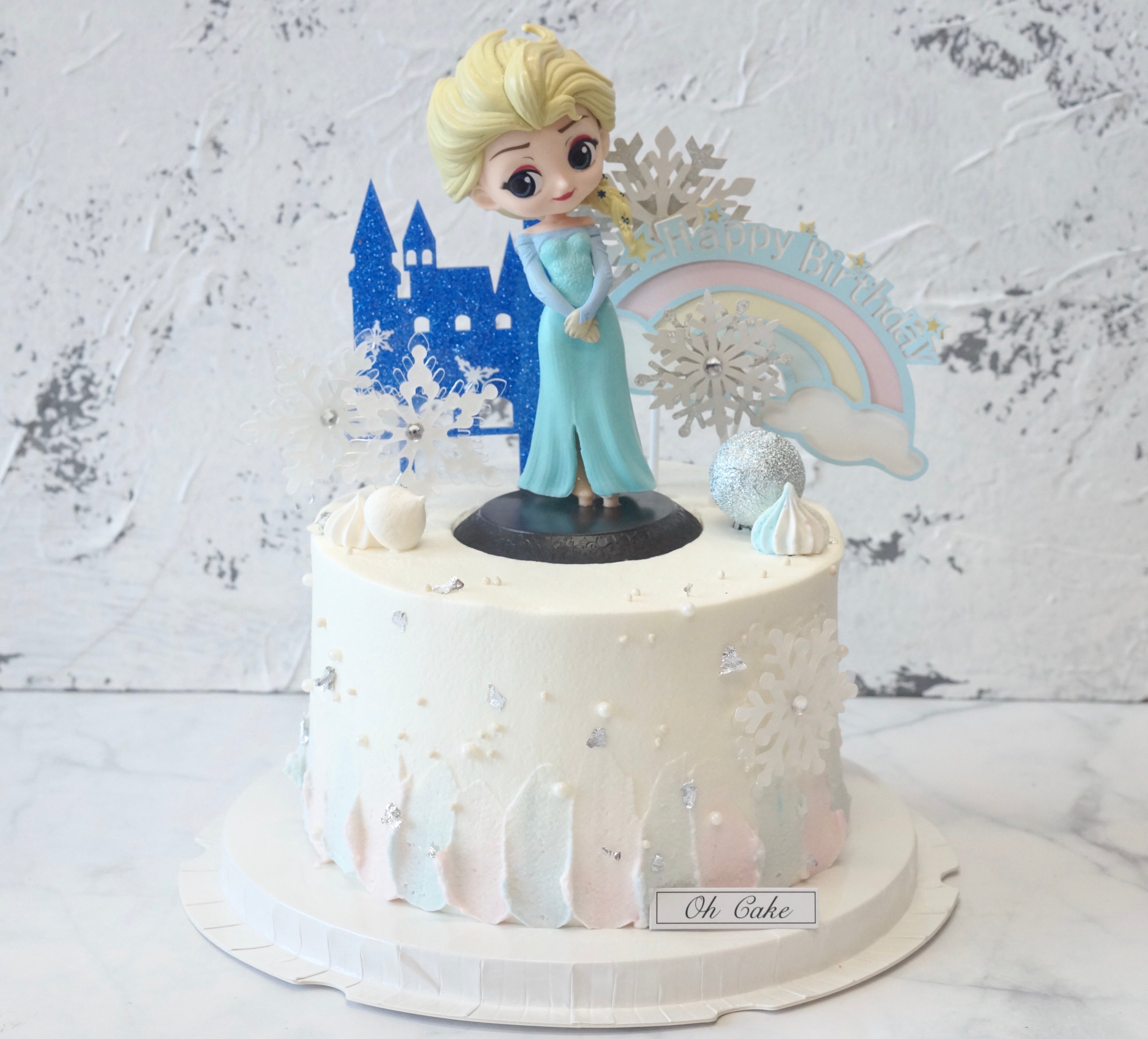 Elsa with snow