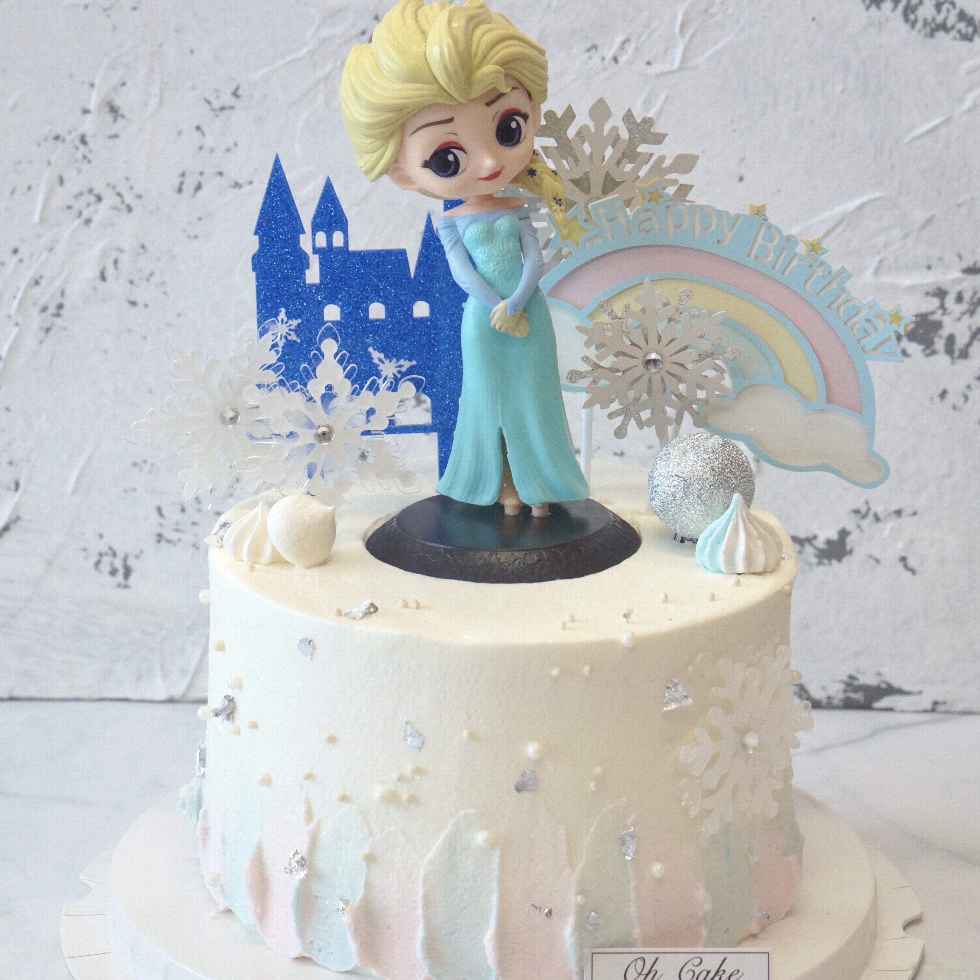 Elsa with snow